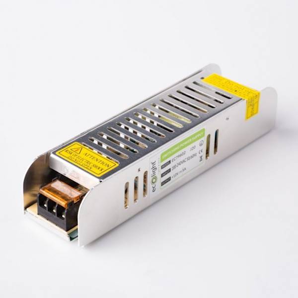 Zasilacz LED 60W 12V 5A IP20 SLIM 160x40x32  EC79602