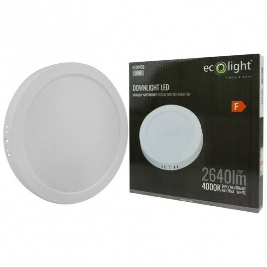 Oprawa LED Plafon 24W 4000K okrągła EC20458