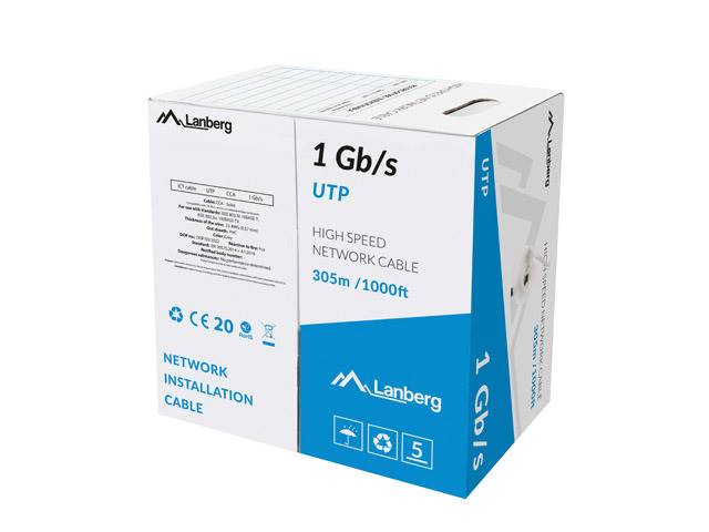 Kabul UTP 1GB/s CCA szary UTP