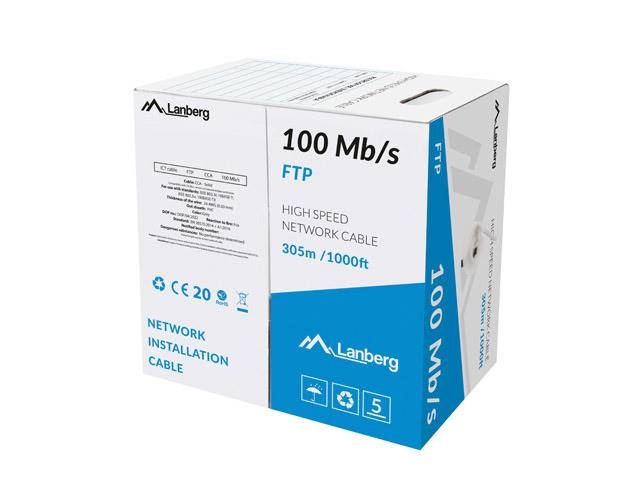 Kabul UTP 100mB/s CCA szary FTP