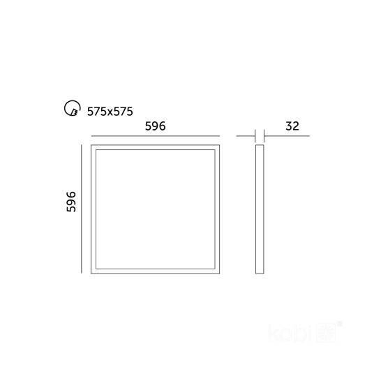 Panel LED CAPRI G2 25-36-40W 60x60 3CCT IP44 Kobi Pro 5 lat gwarancji 003821