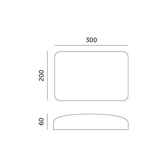 Plafon LED NUMOS 7W 4000K LX IP65 "numer domu"gwarancja 5 lat   000072