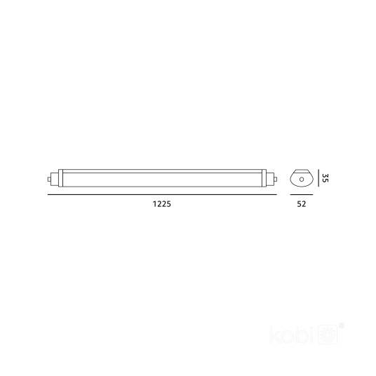 Oprawa hermetyczna LED CORTEZ 120cm 36W 4000K IP65 LED2B 003672