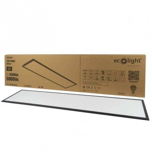Panel LED Backlit 1195x295x30 50W 4000K czarny EC61025