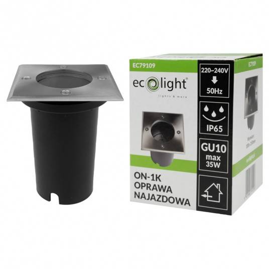 Oprawa najazdowa kwadrat 1xGU10 108x108x150 EC79109
