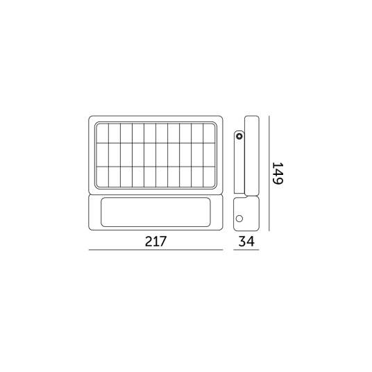 Naświetlacz z czujnikiem ruchu Solar LED MHC 5W 4000K IP65  001807