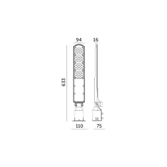 Oprawa drogowa LED CYOTO 100W 4000K LX 001580