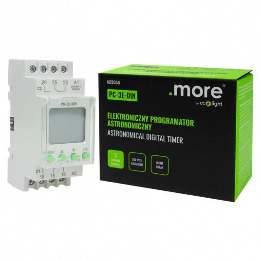 Elektroniczny Programator Astronomiczny PC-3E-DIN M20356