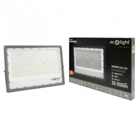 NAŚWIETLACZ PREMIUM 300W 30000lm 3 lata gwarancji 4000K IP65 EC20494