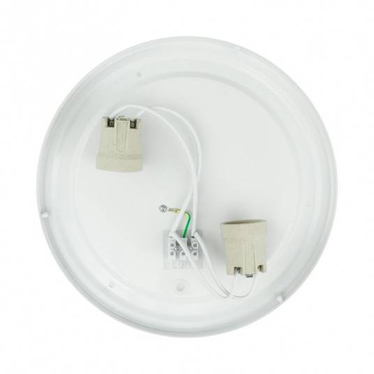 PLAFON 2xE27 N/T OKRĄG BIAŁY EC20443