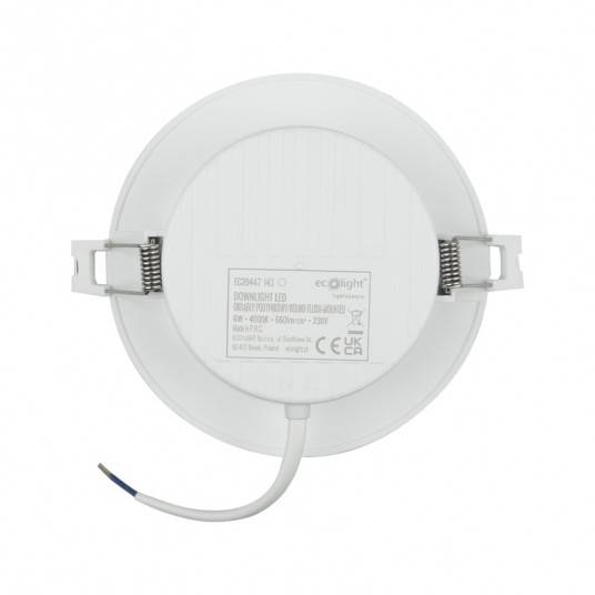 Downlight 6W 4000K biały pt DL-1 EC20447