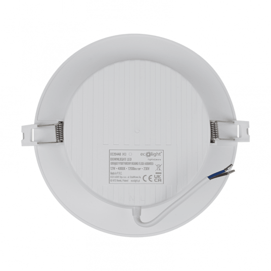 Downlight 12W 4000K biały pt DL-1 EC20448