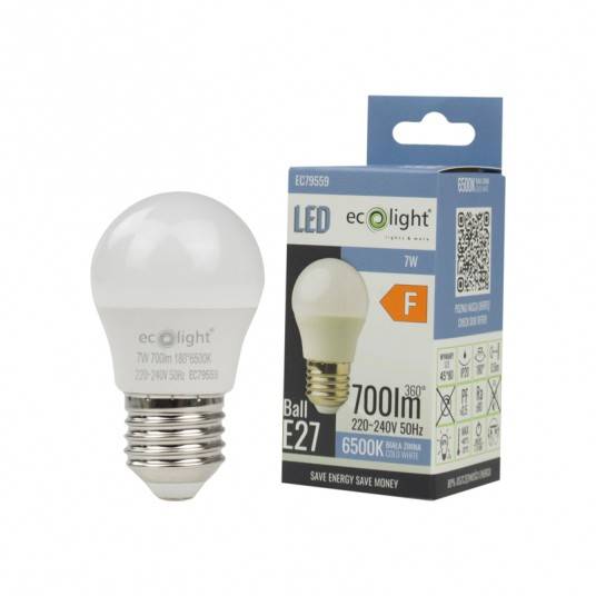 Źródło światła LED GOLF BALL E27 7W 6500K 630lm EC79559