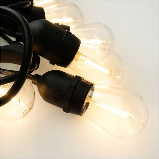 Girlanda solarna LED 10m +10xG45 E27 0,3W 2700K EC20088