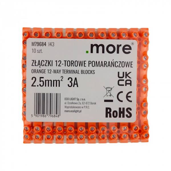 Złączka 12 torowa 2,5mm 3A M79684
