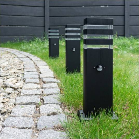 Słupek ogrodowy SO-40P 1xGU10 IP44 czujnik PIR 40cm EC79420