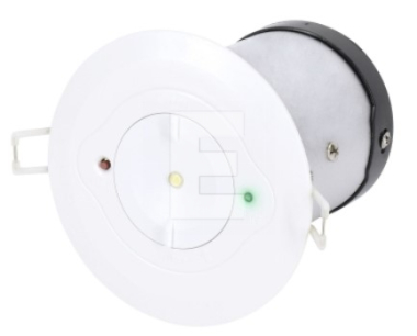 Oprawa awaryjna TOLER okrągła 3W optyka otwarta IP20 AT 2h CNBOP