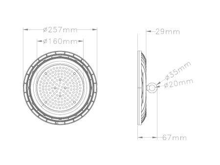 Lampa wisząca LED Plus UFO 100W 4000K