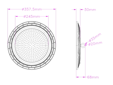 Lampa wisząca LED Plus UFO 200W 6000K
