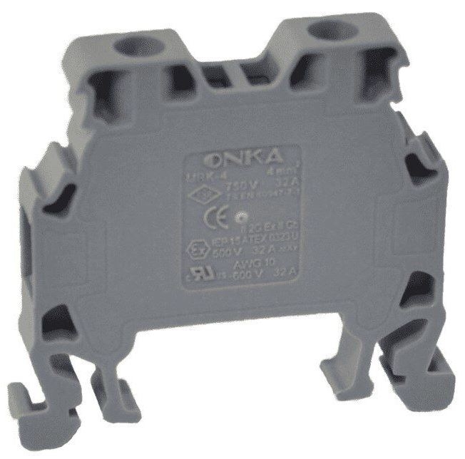 Złączka uniwersalna śrubowa MRK 4mm2 szara