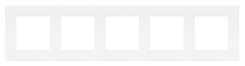 Simon 24 Ramka 5-krotna, IP20/IP44, biały