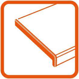 Zaślepka wewnętrzna parapetu PCV Biały 