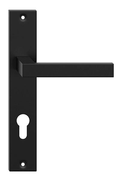 Klamka Qubik 90 czarny wkładka VQ9YCZ