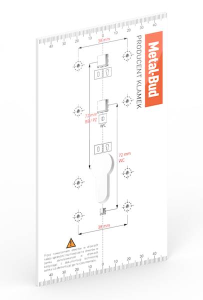 Szablon do montażu klamek SZABK