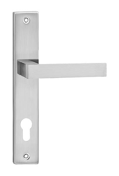 Klamka Qubik 90mm nikiel szczotkowany na wkładke VQ9YN