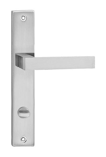 Klamka Qubik 90mm nikiel szczotkowany WC VQ9WN