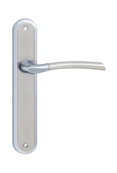 Klamka Zorba Chrom-satyna Bez przebicia VZBC