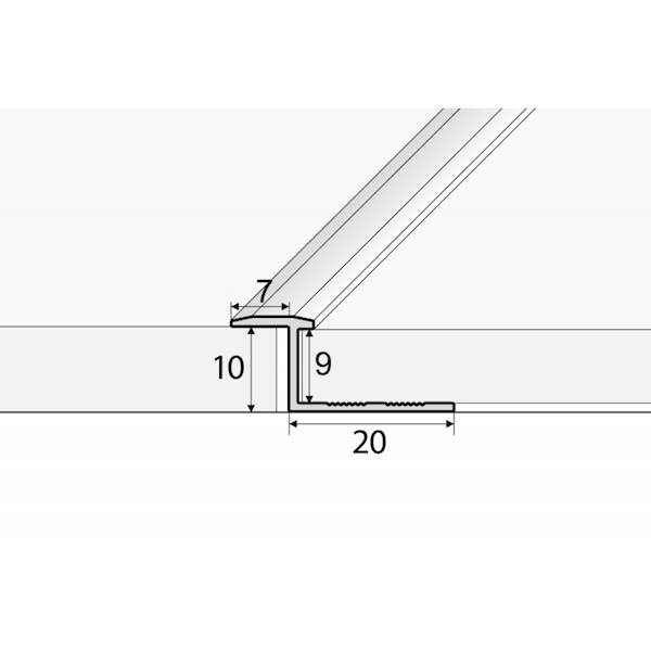 Listwa A57 anoda srebro 250cm 