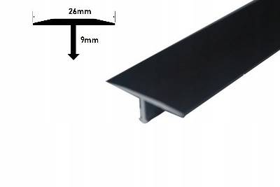 Listwa A56 anoda czarny 100cm 