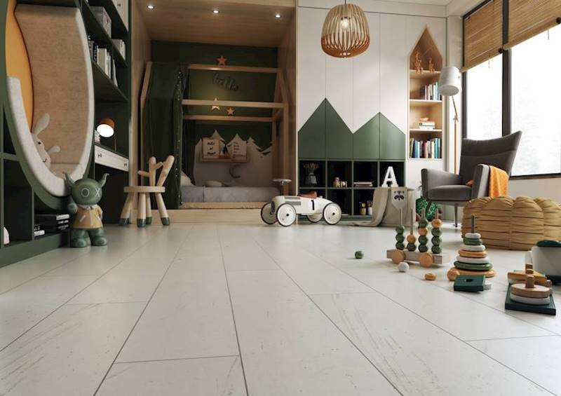 Panele Podłogowe D1051 Beton Biały AC6/10mm V4 Fiori Aqua Zero 72h