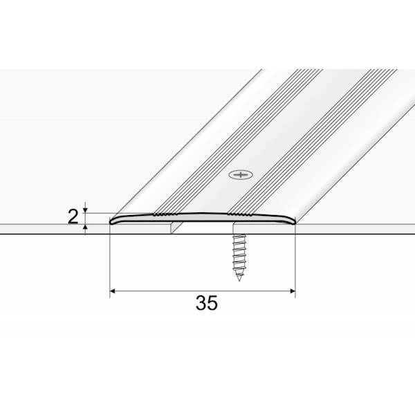Listwa A08 Anoda srebrna 93cm