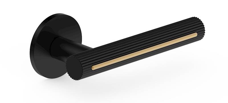 Klamka Eleganza/Elegant czarny wkładka mosiądź VELEOFIRCZ