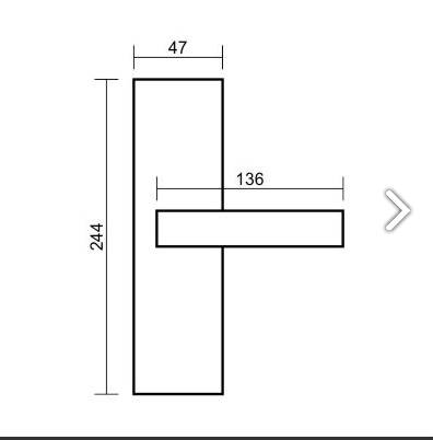 Klamka VDS Dotty 72mm nikiel-satyna klucz