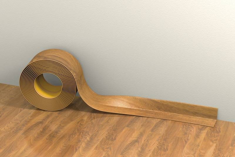 Taśma PCV przypodłogowa samoprzylepna 52mm czarny