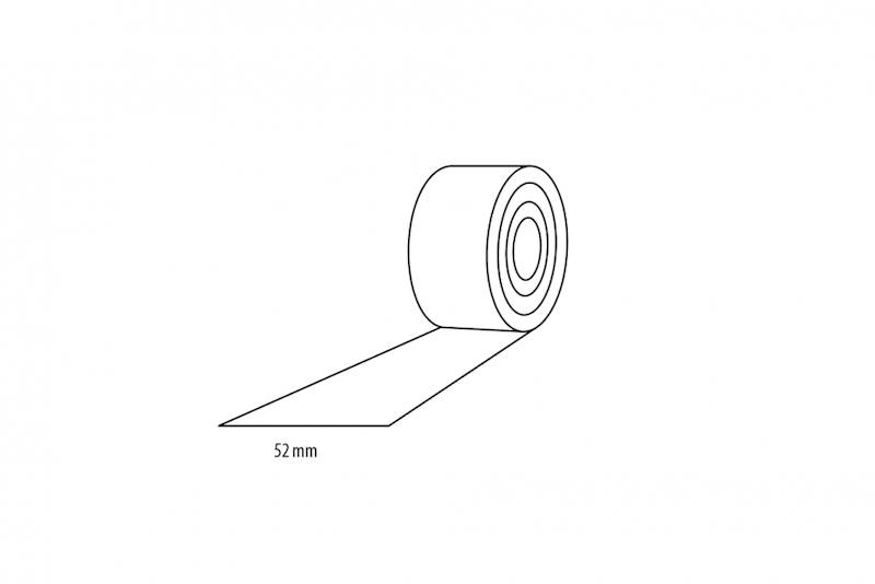 Taśma PCV przypodłogowa samoprzylepna 52mm czarny