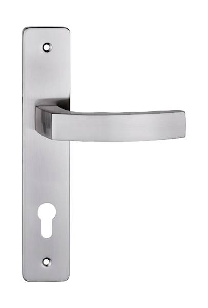 Klamka Mondo 90mm nikiel szczotkowany wkładka MO9YN