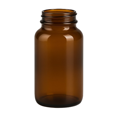 SŁOIK SZKLANY 150ml 57x100 BRĄZOWY
