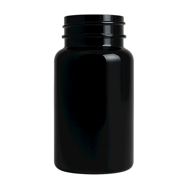 SŁOIK PET 100ml 47x86 CZARNY