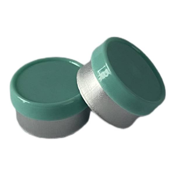 Kapsel do fiolki fi 13mm turkusowy gładki flipp off • Kapsle 13mm • kol: turkusowy • Ilość: 100