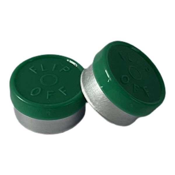 Kapsel do fiolki fi 13mm zielony flip off • Kapsle 13mm • kol: zielony • Ilość: 100