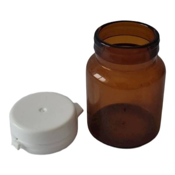 Kpl słoiczek szklany 32x44 20ml brązowy + korek biały  • Ilość: 1