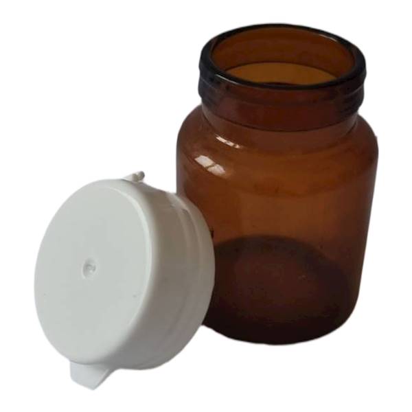 Kpl słoiczek szklany 32x44 20ml brązowy + korek biały  • Ilość: 910