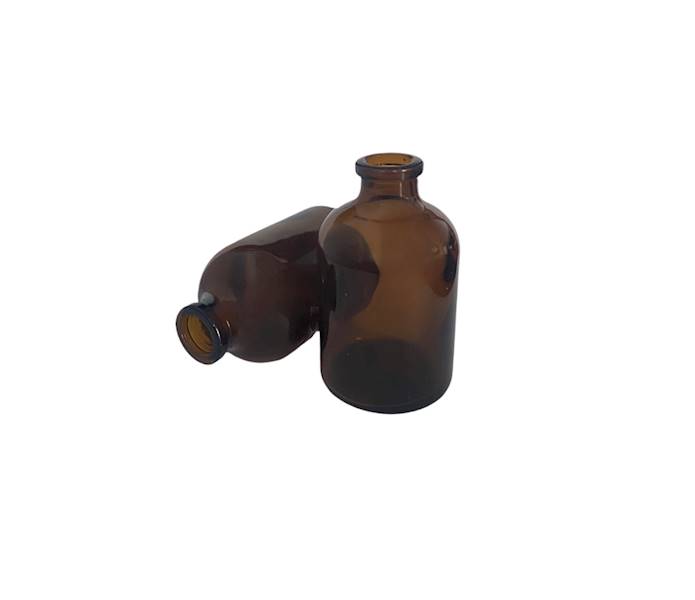 Fiolka 50ml bursztynowa szyjka 20mm