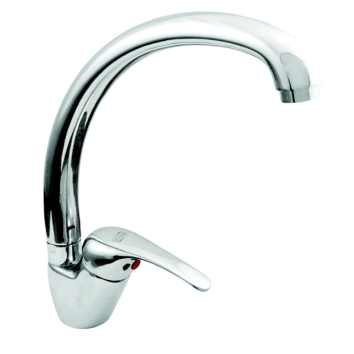 bat.INEZ zlew.szt.chrom wysoka wylewka