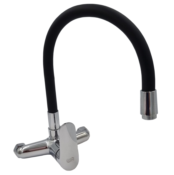 bat.IBBIE zlewozmywakowa ścienna giętka CZARNA