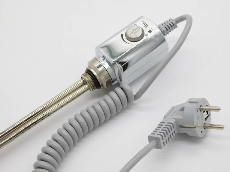 Grzałka elektryczna grzejnik 1/2" chrom 600W